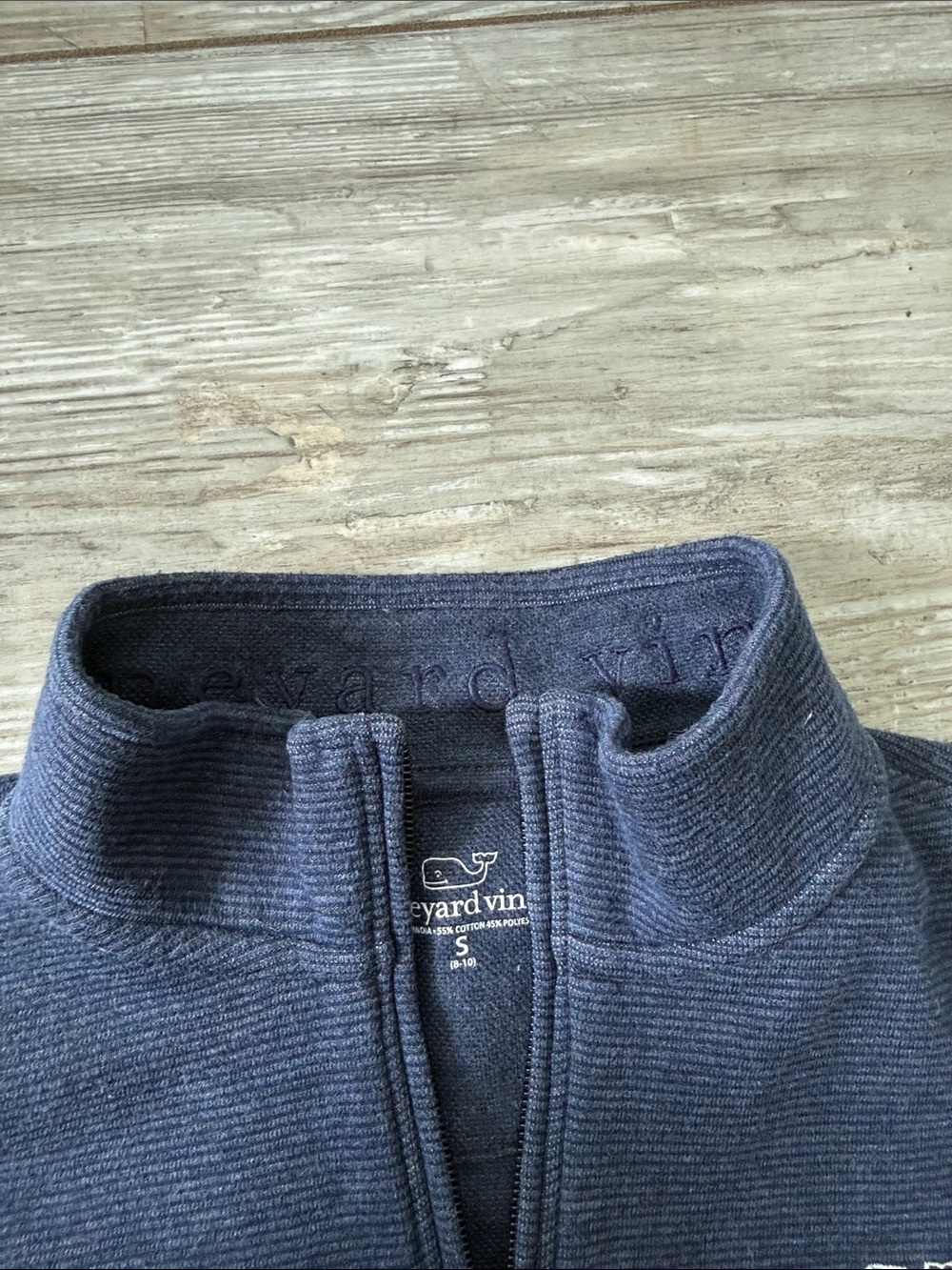 Vineyard Vines Boys Navy Quarter-Zip Pullover - Picture 3 of 4